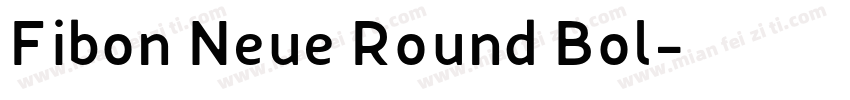 Fibon Neue Round Bol字体转换